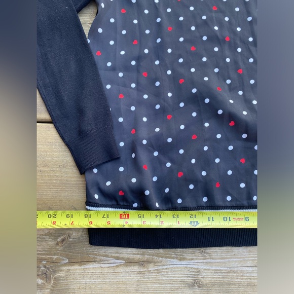 Liz Claiborne Career Women’s Size S blouse polka dot long sleeves. - Picture 3 of 9